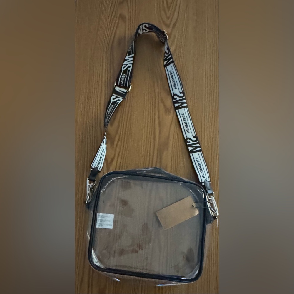 STEVE MADDEN Clear Transparent Stadium Bag NWT!